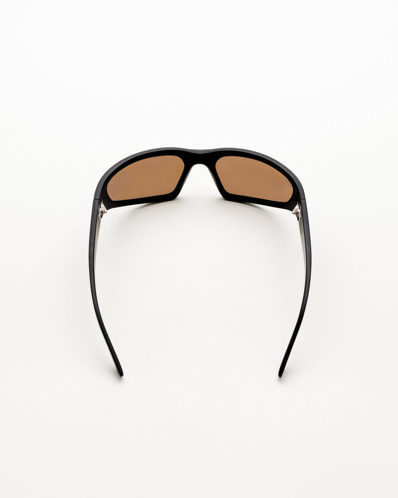 Crow matt Black - brown solid polarized lens