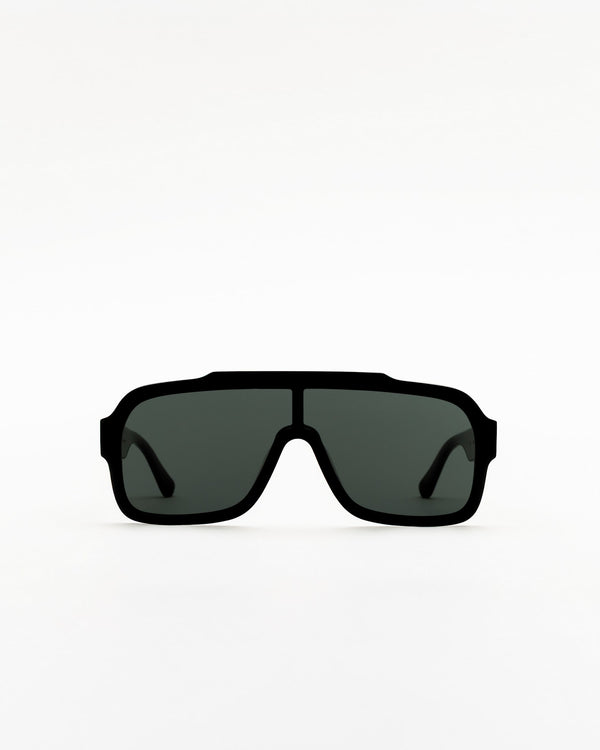 Aspen Black - green solid lens