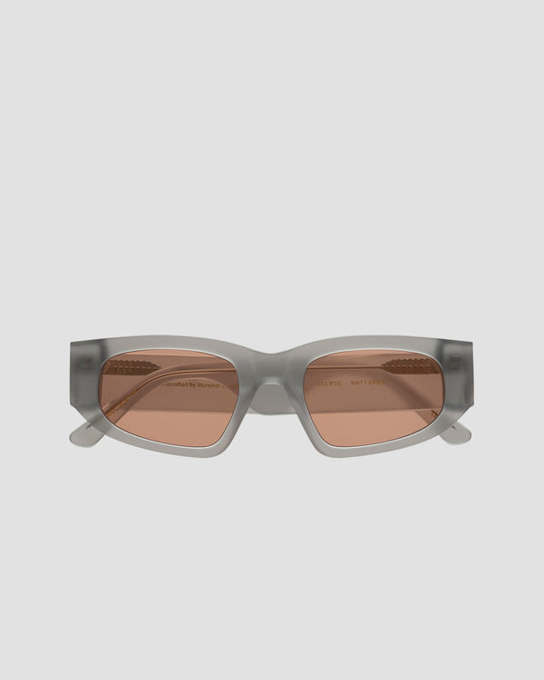 Eclipse matt Grey - orange solid lens