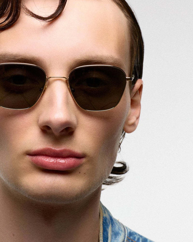 Otis Gold - green solid lens