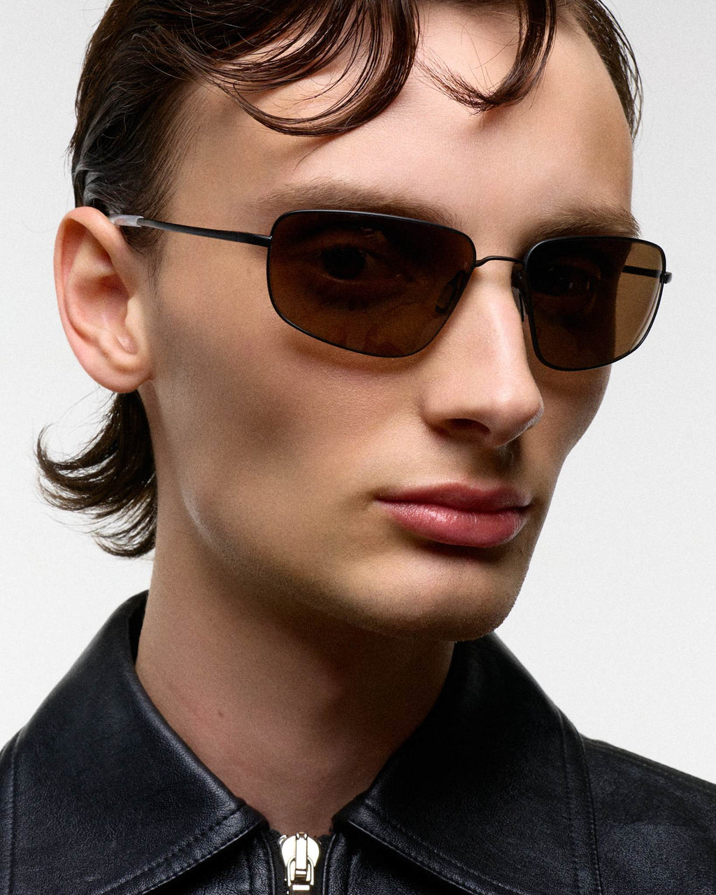 Marathon matt Black - brown solid polarized lens