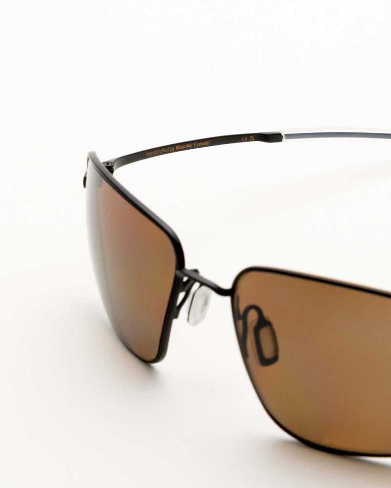 Marathon matt Black - brown solid polarized lens