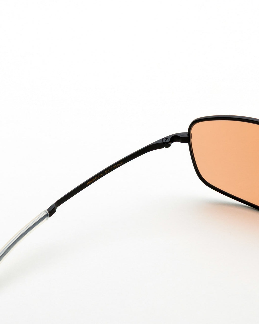 Marathon matt Black - orange solid lens