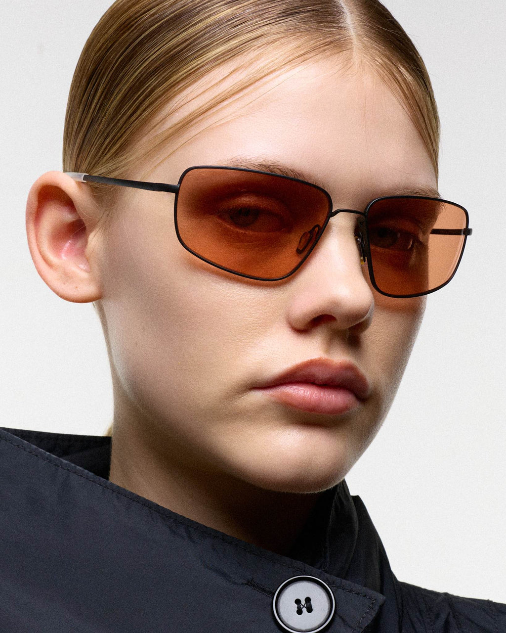 Marathon matt Black - orange solid lens