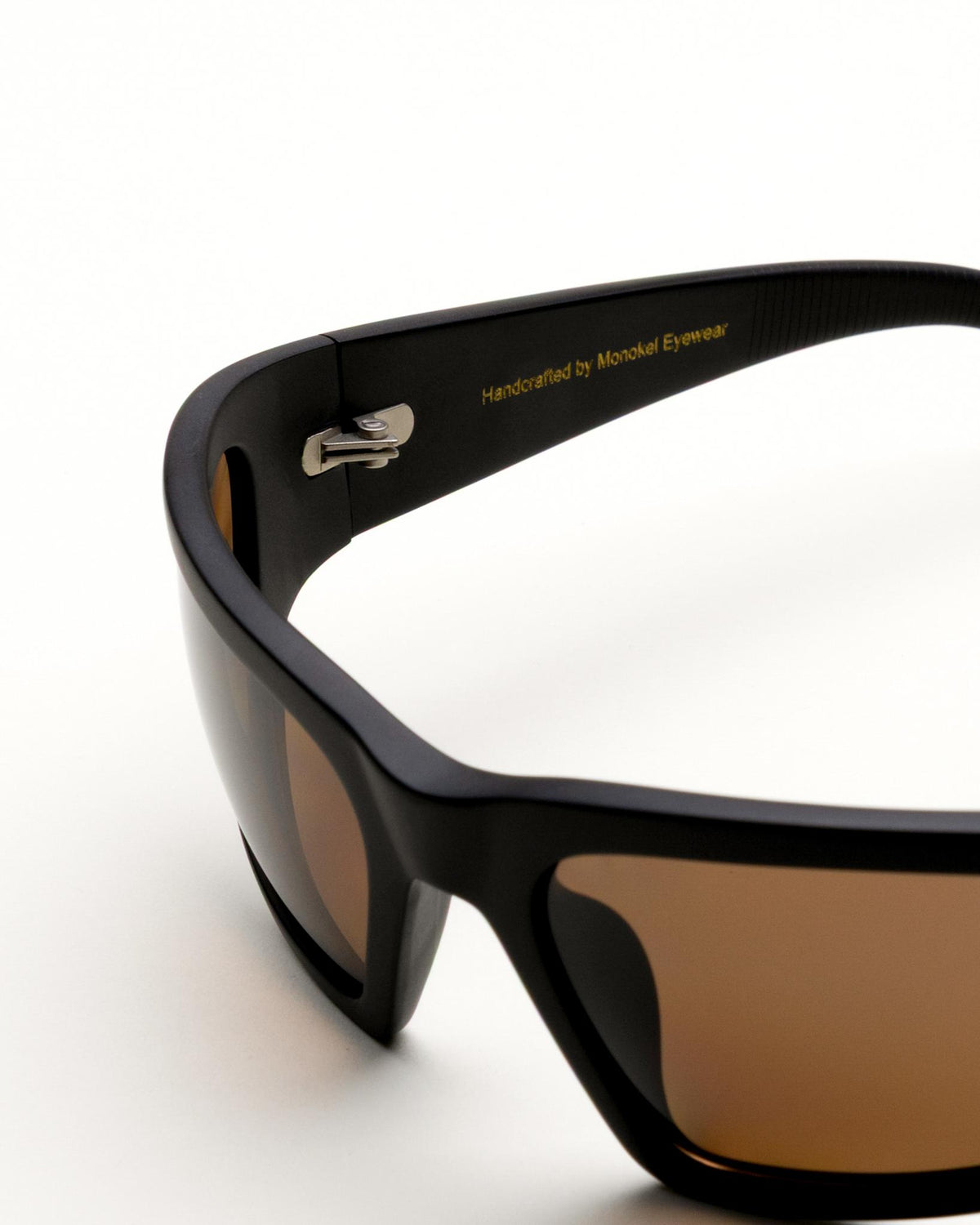 Crow matt Black - brown solid polarized lens
