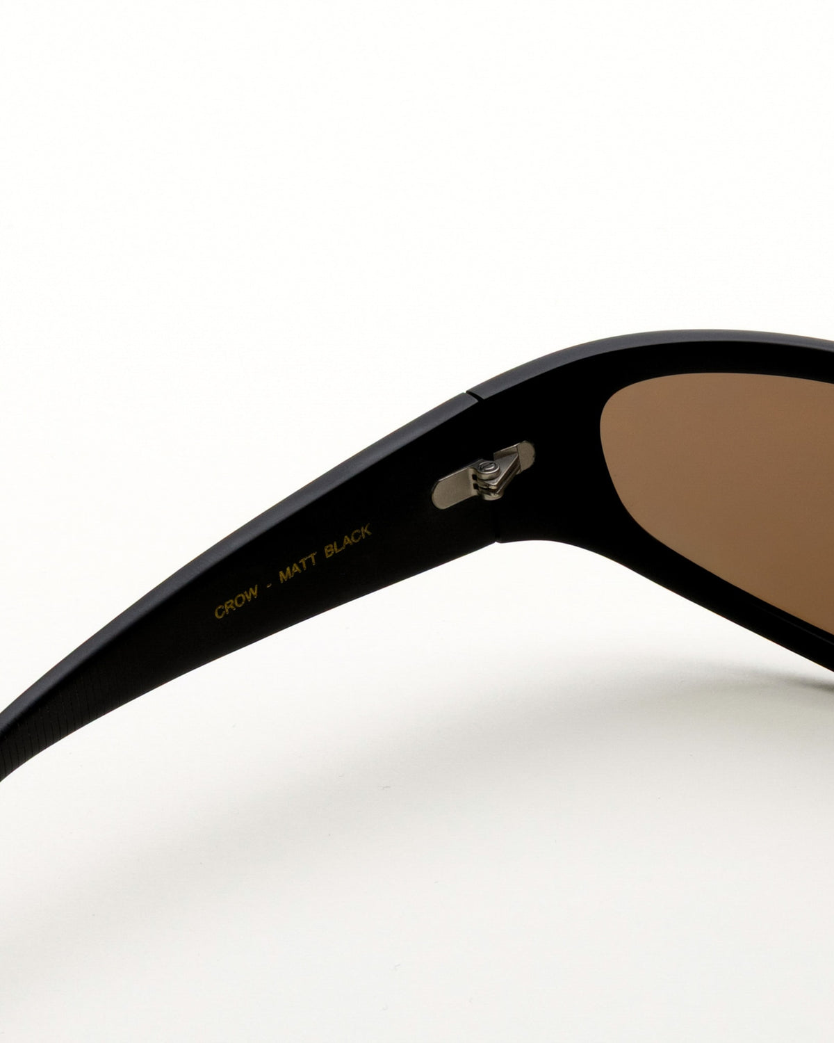 Crow matt Black - brown solid polarized lens