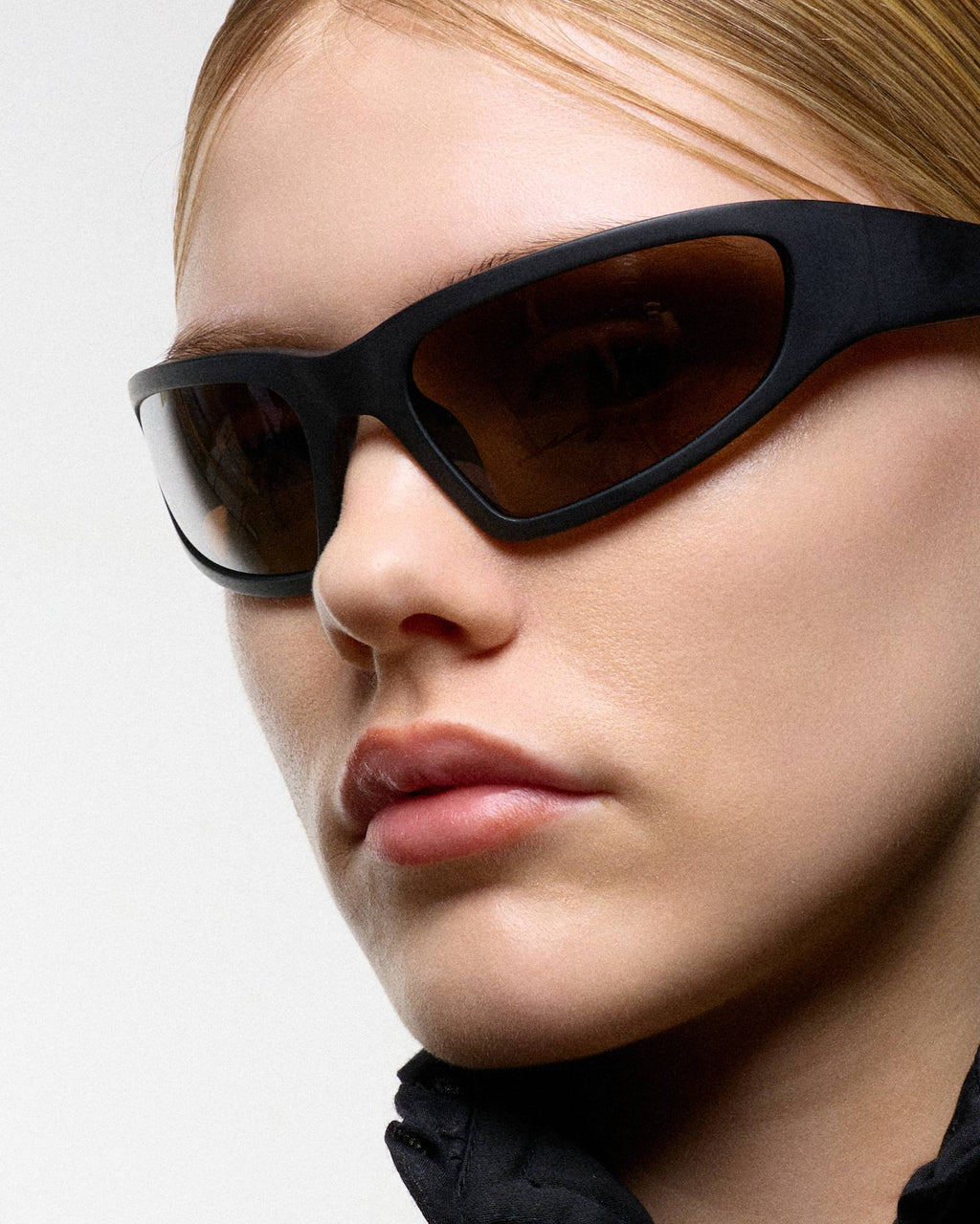 Crow matt Black - brown solid polarized lens
