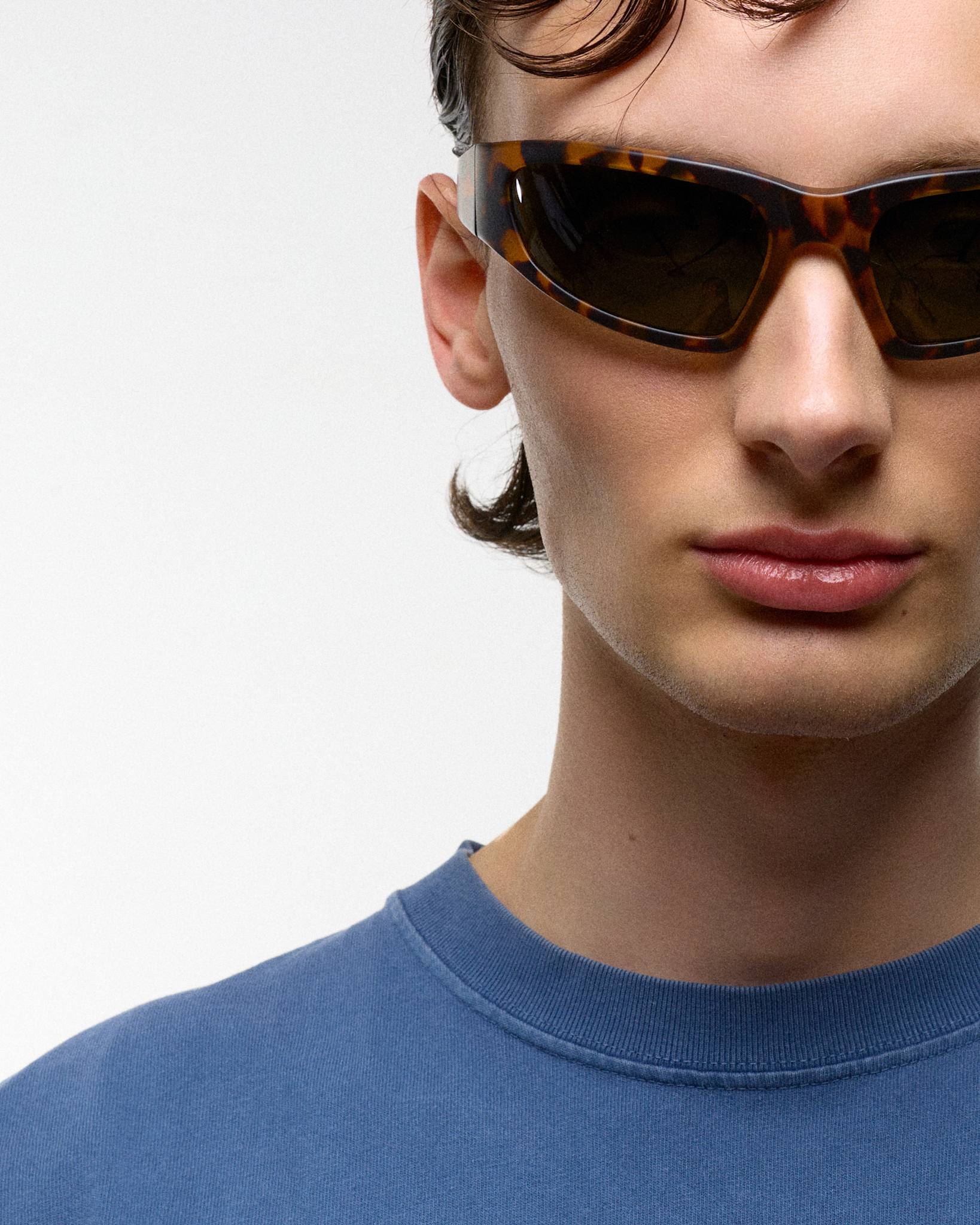 Crow matt Havana - green solid polarized lens