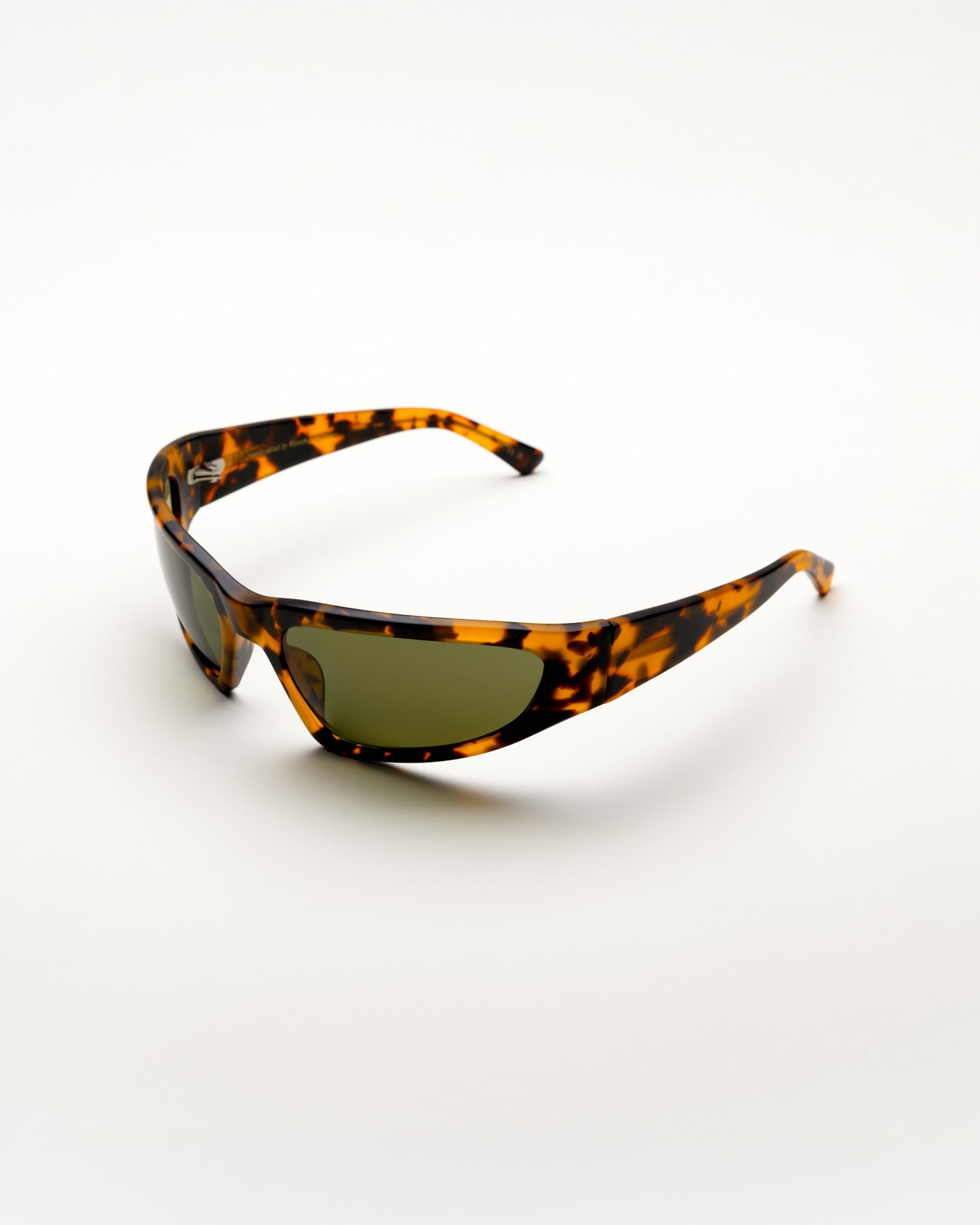 Crow matt Havana - green solid polarized lens