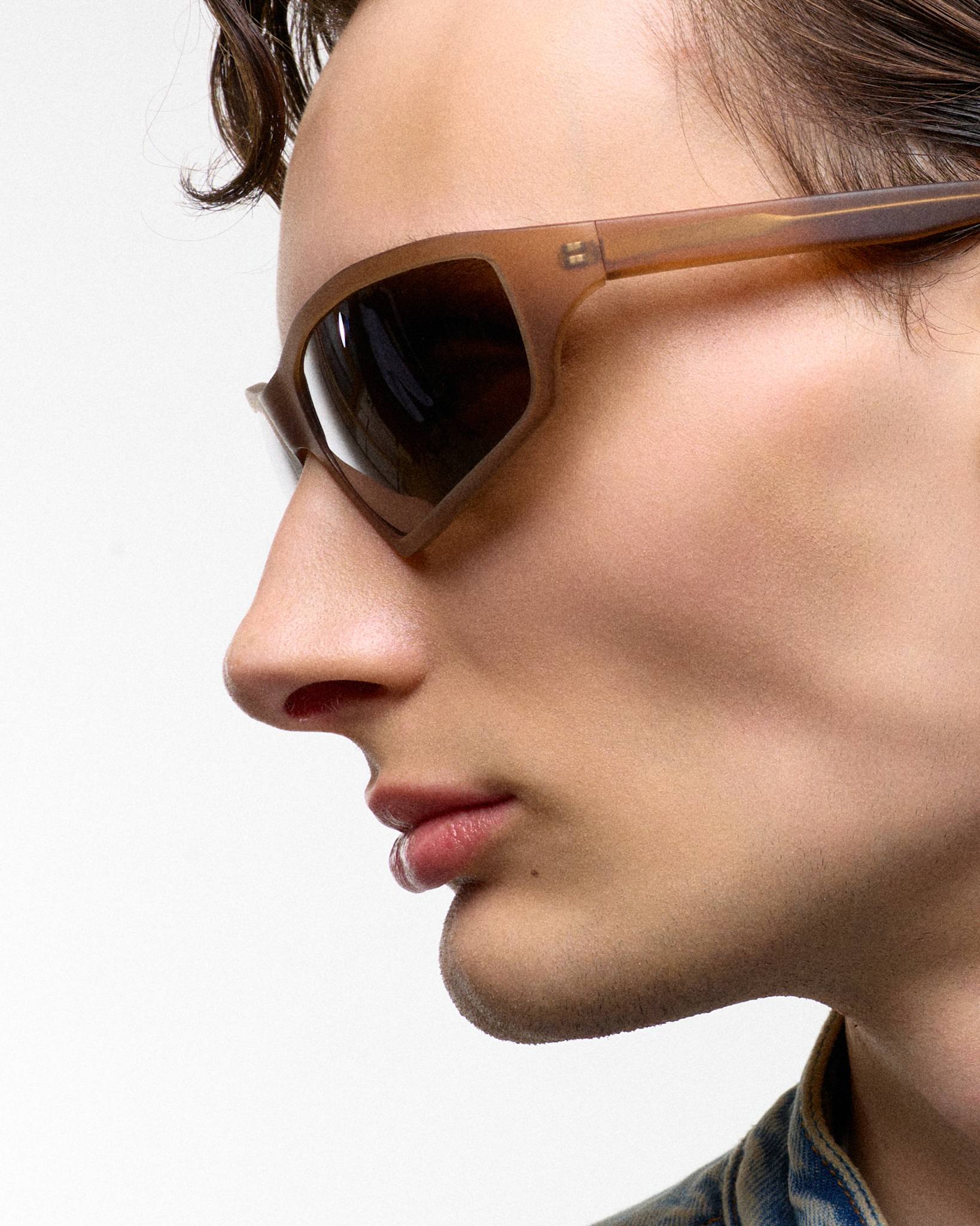 Raven matt Cola - brown solid polarized lens