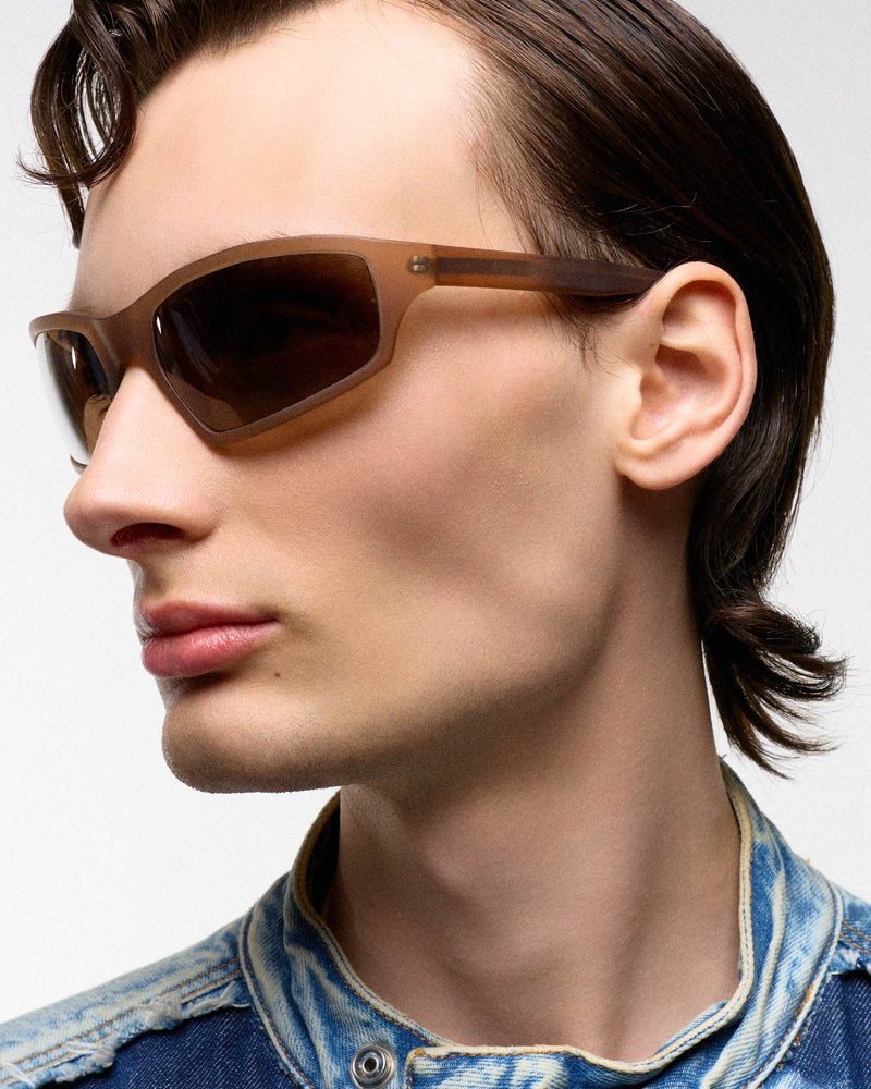Raven matt Cola - brown solid polarized lens
