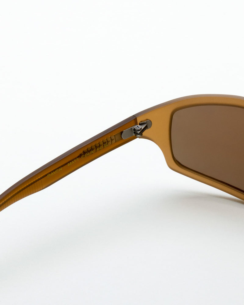Raven matt Cola - brown solid polarized lens