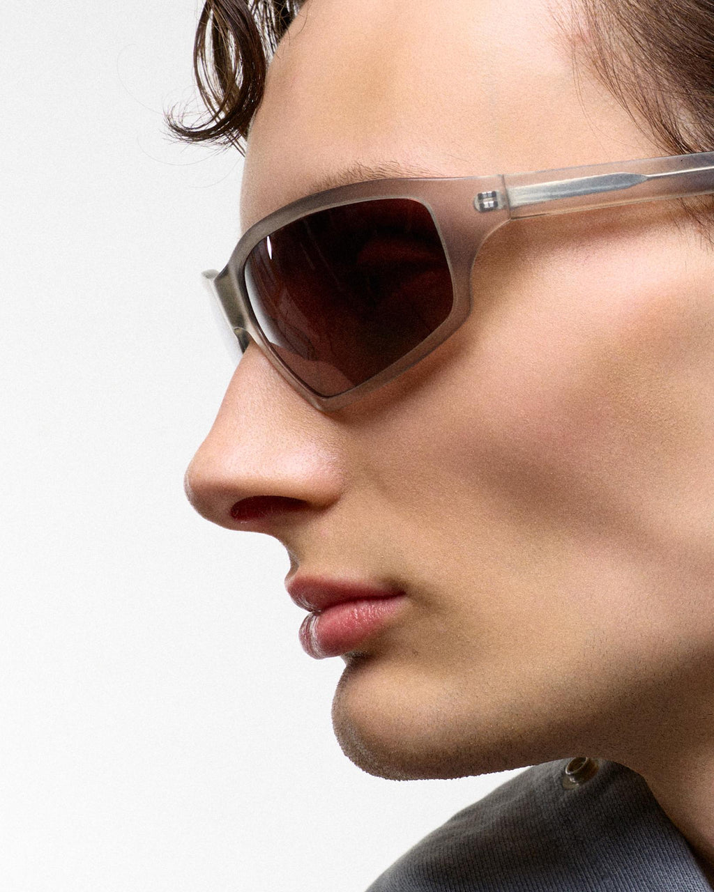 Raven matt Grey - rose solid polarized lens
