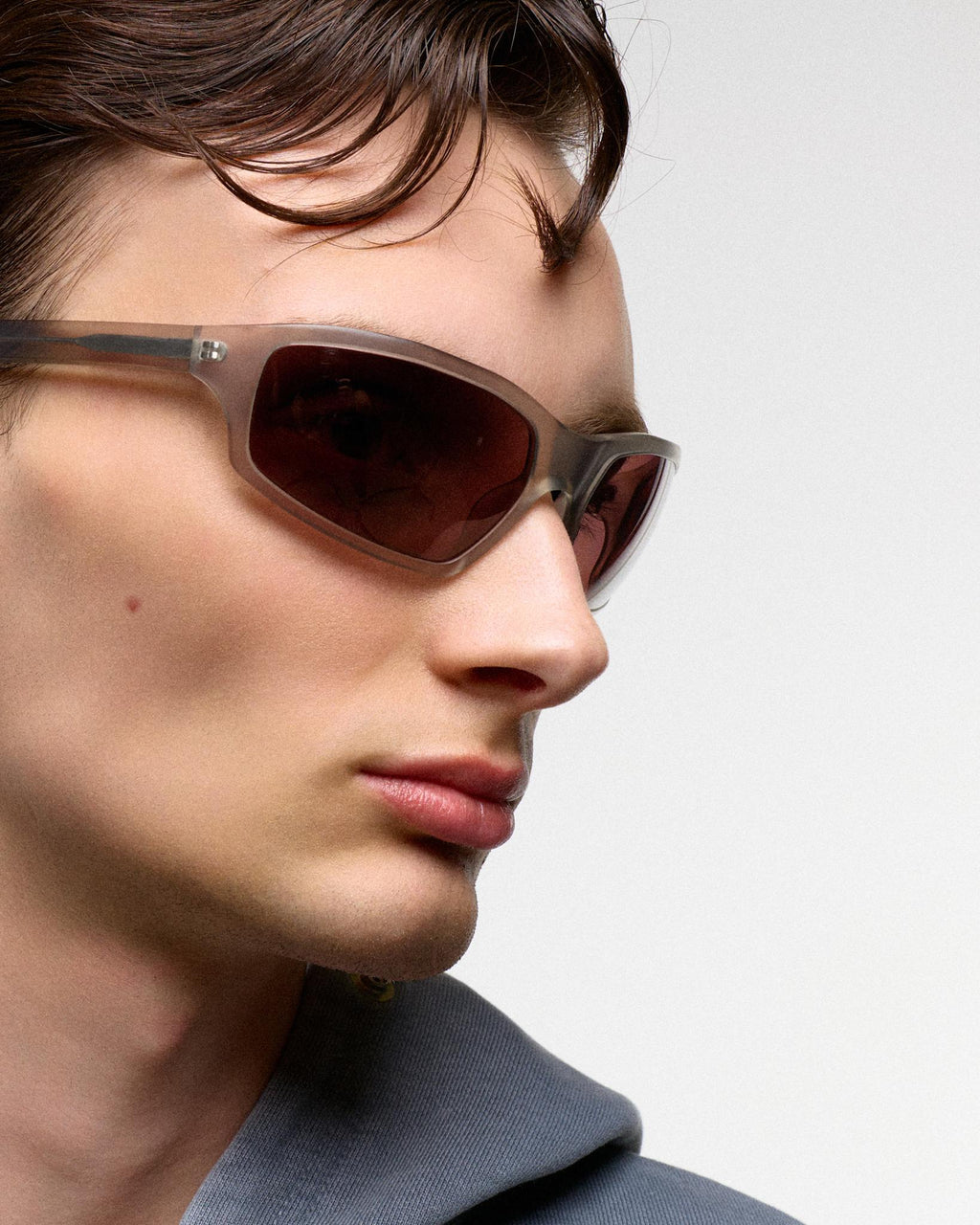 Raven matt Grey - rose solid polarized lens
