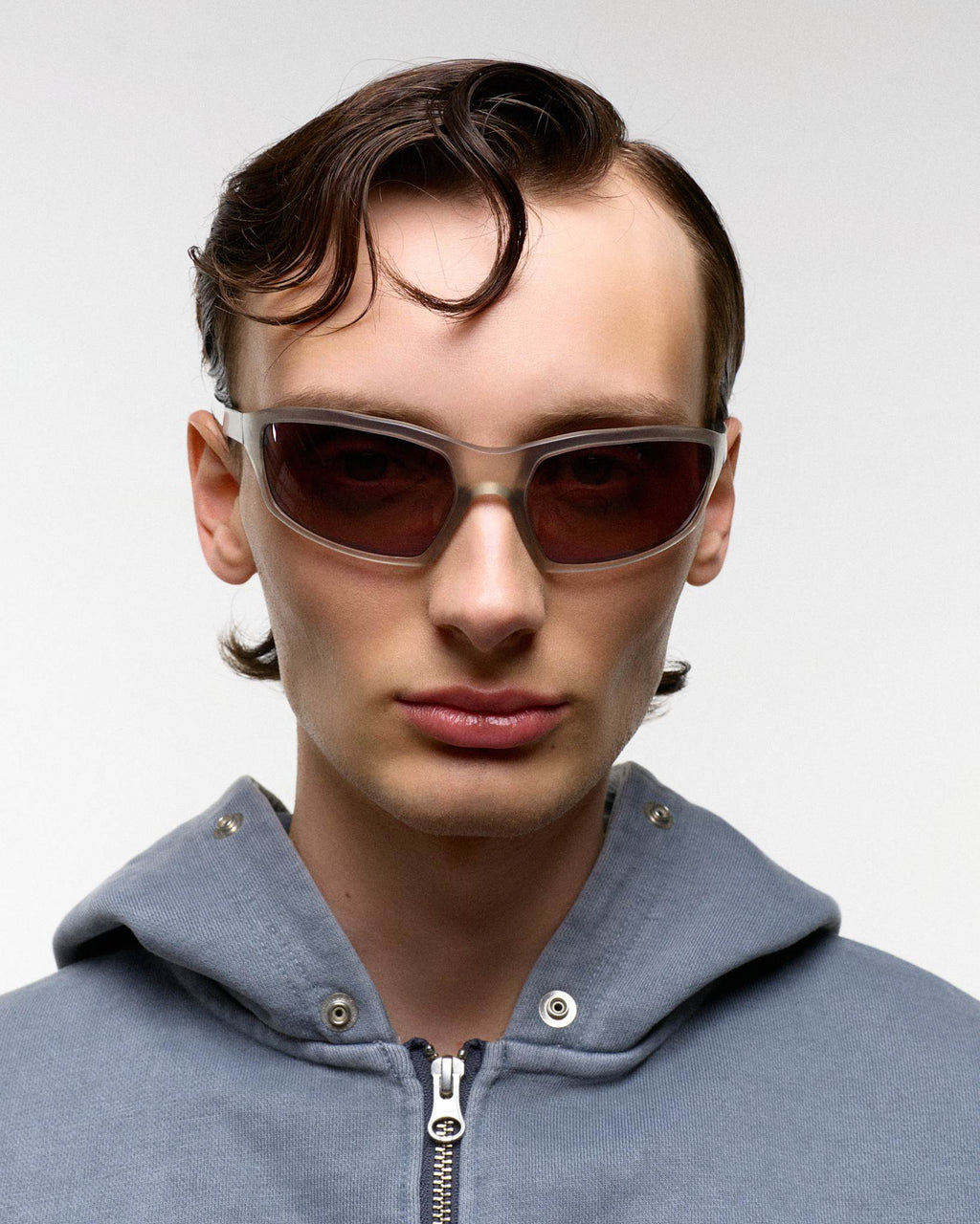 Raven matt Grey - rose solid polarized lens