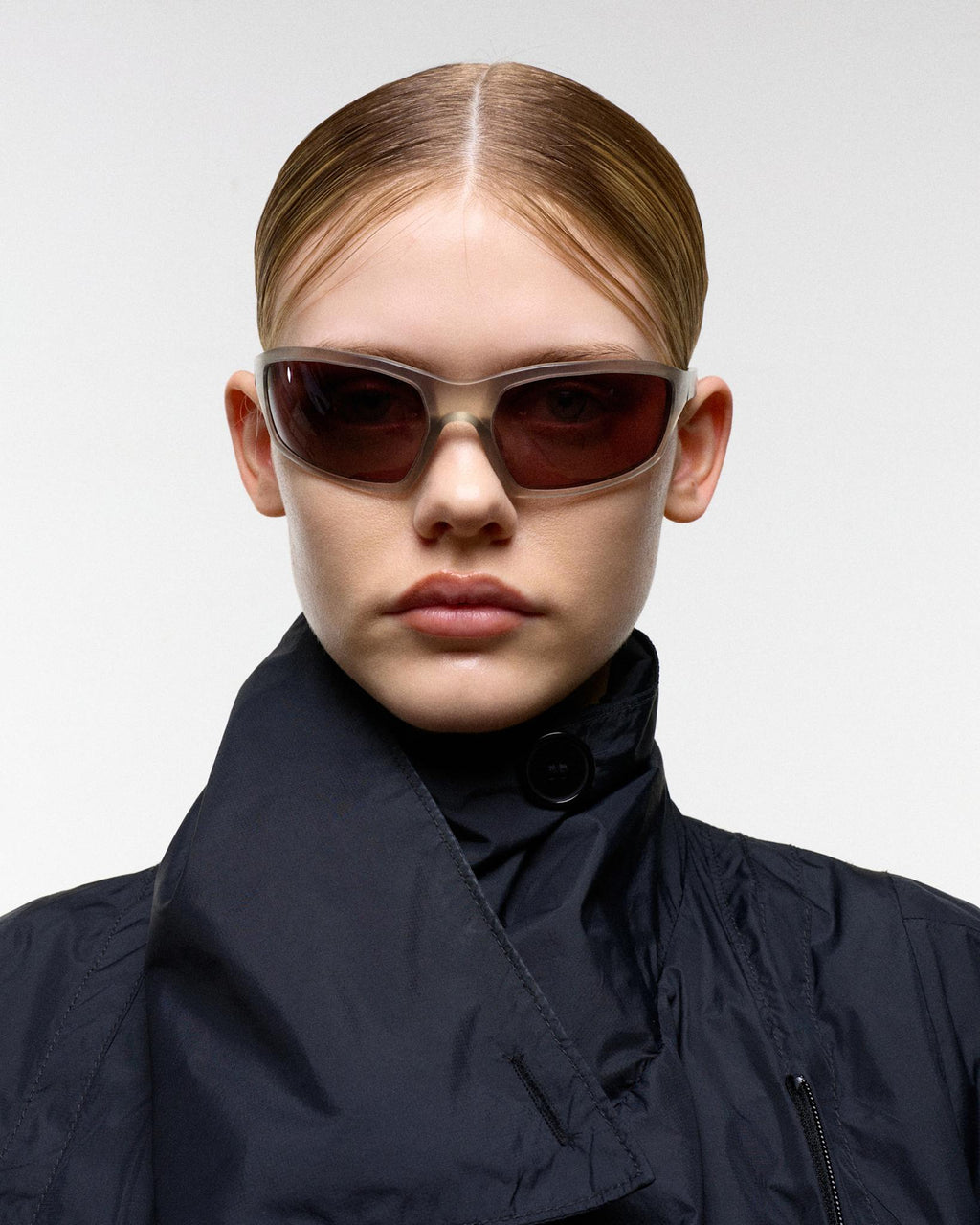 Raven matt Grey - rose solid polarized lens
