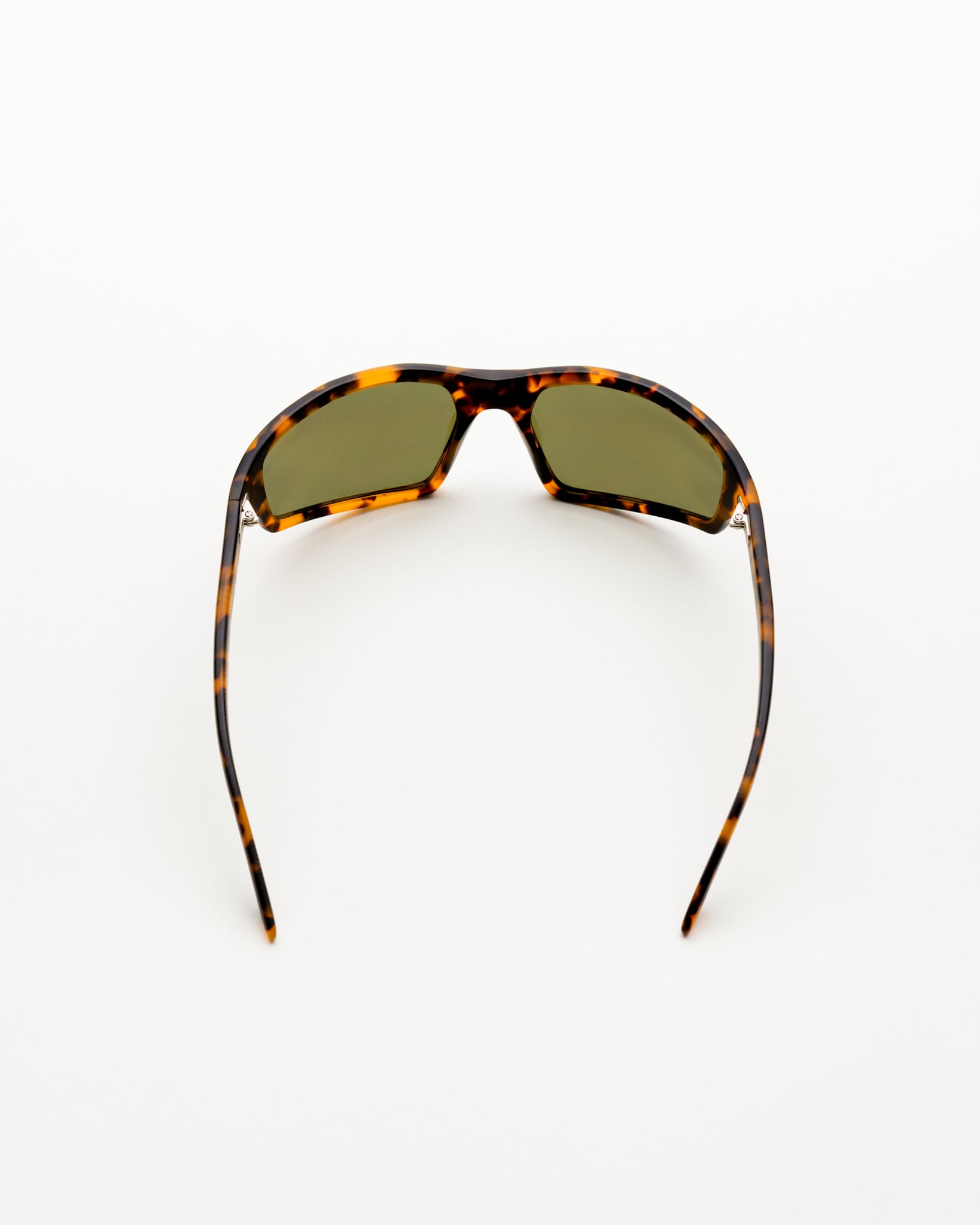 Raven matt Havana - green solid polarized lens