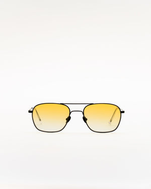 Dion matt Black - yellow gradient lens