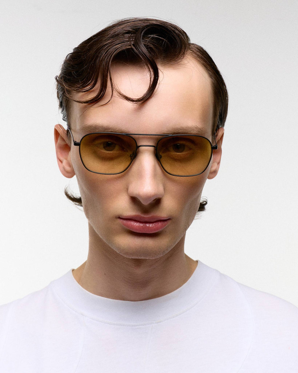 Dion matt Black - yellow gradient lens