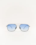 Dion Silver - blue gradient lens