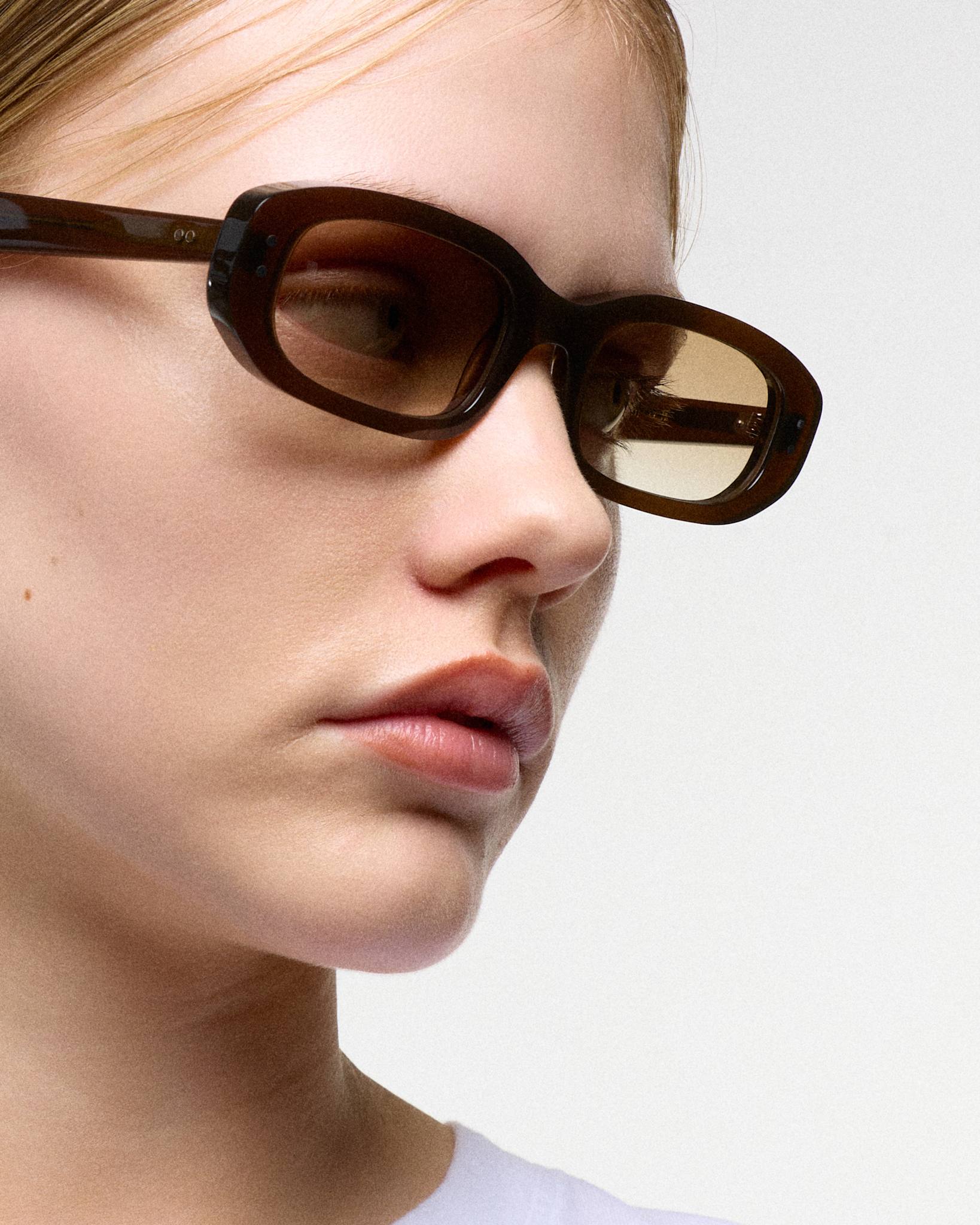 April Chocolate - brown gradient lens
