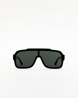 Aspen Black - green solid lens