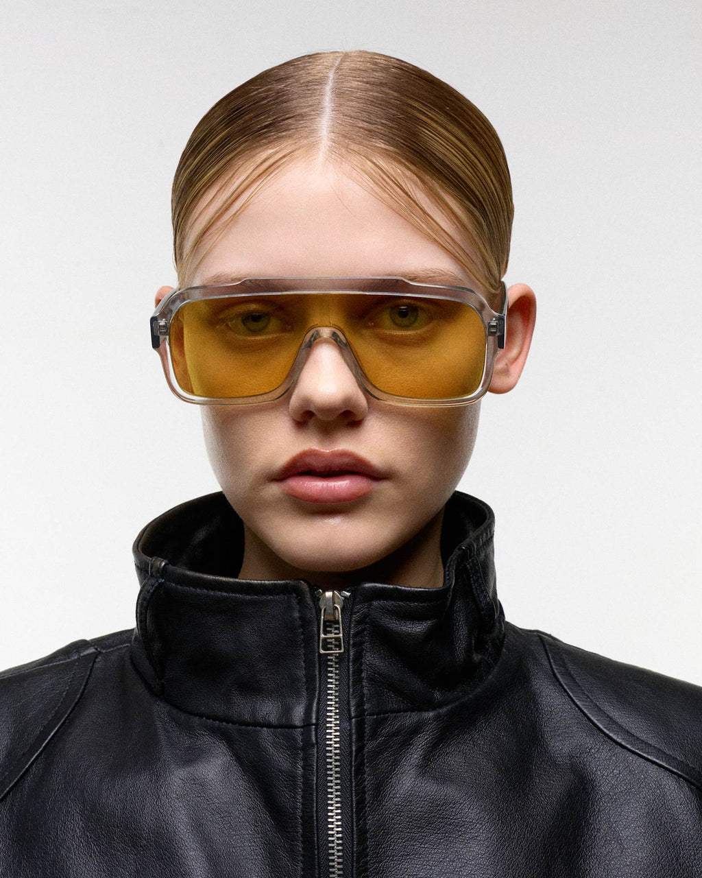 Aspen Grey - orange solid lens