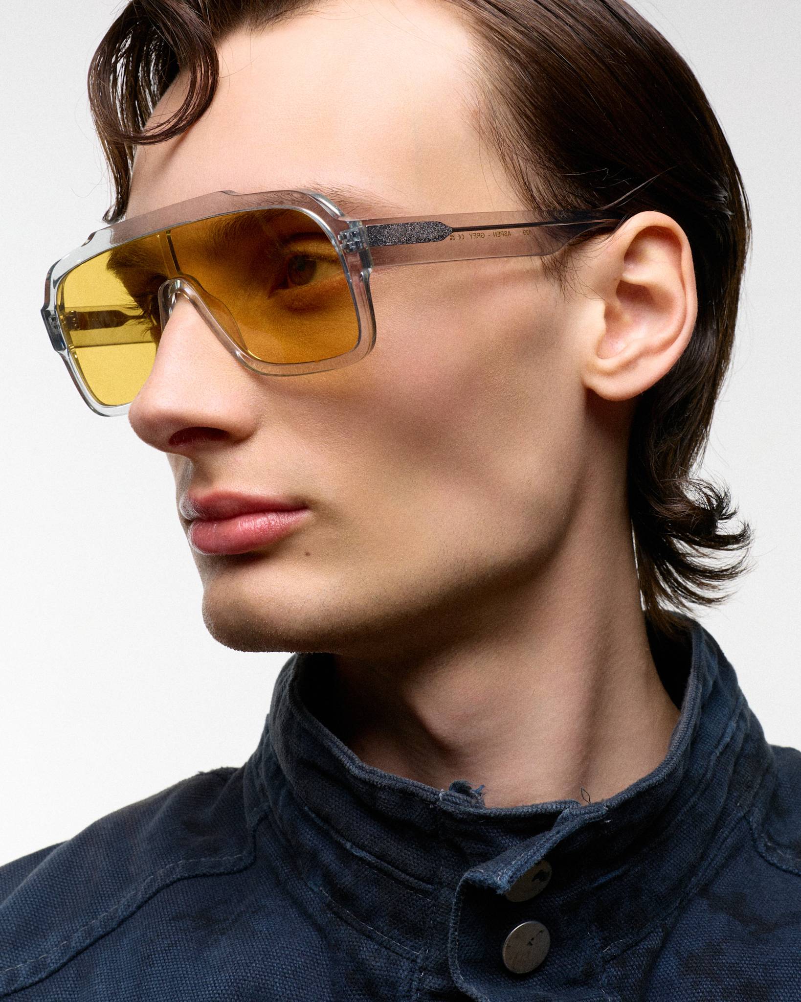 Aspen Grey - orange solid lens