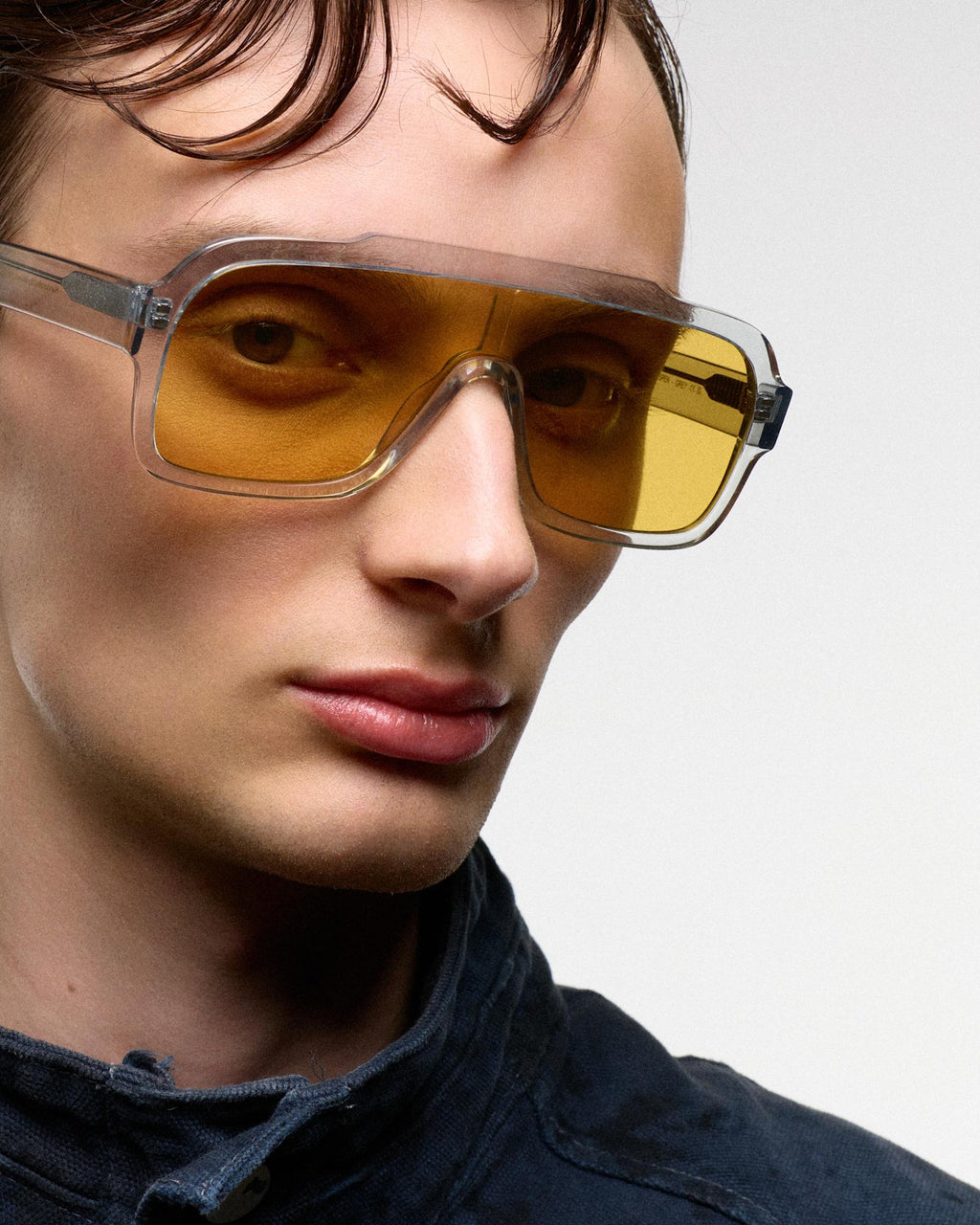 Aspen Grey - orange solid lens