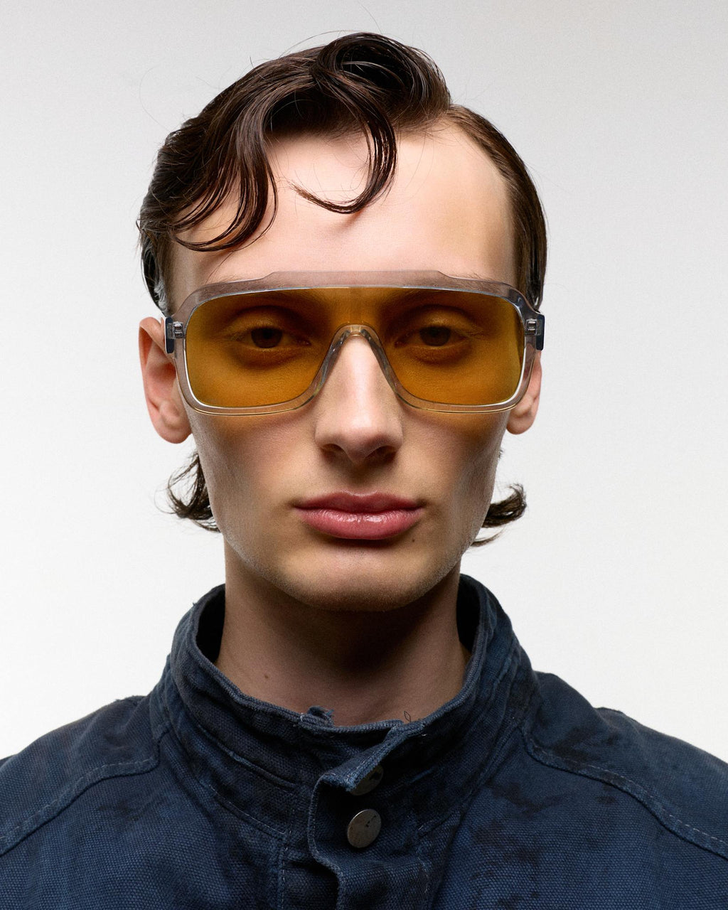 Aspen Grey - orange solid lens