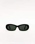 Belle Black - green solid lens