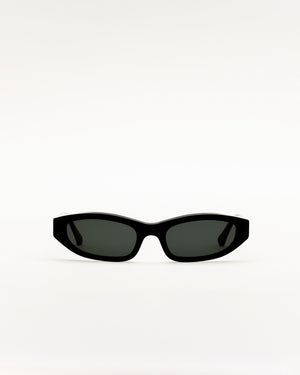 Miles Black - Green solid lens
