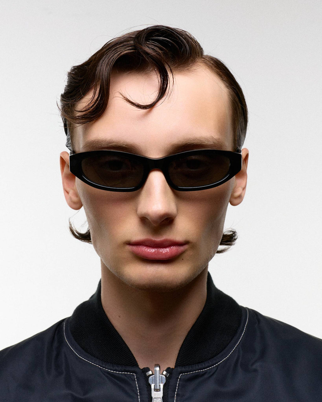 Miles Black - Green solid lens