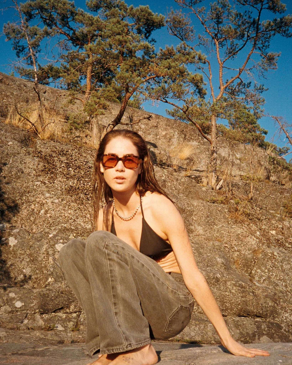 Apollo Havana - orange solid lens