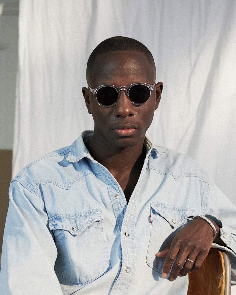 Barstow Crystal - grey solid lens