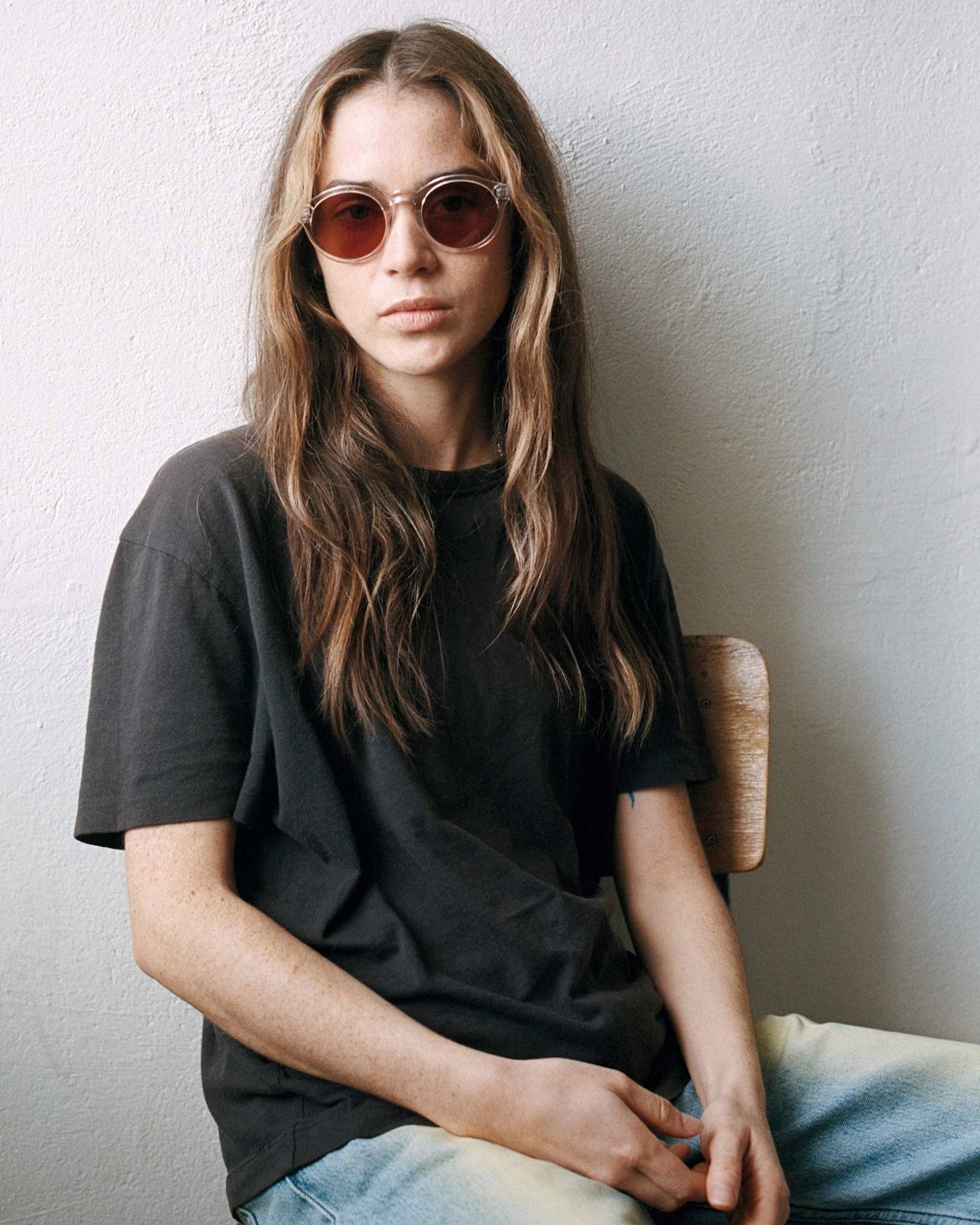 Barstow Crystal - pink solid lens
