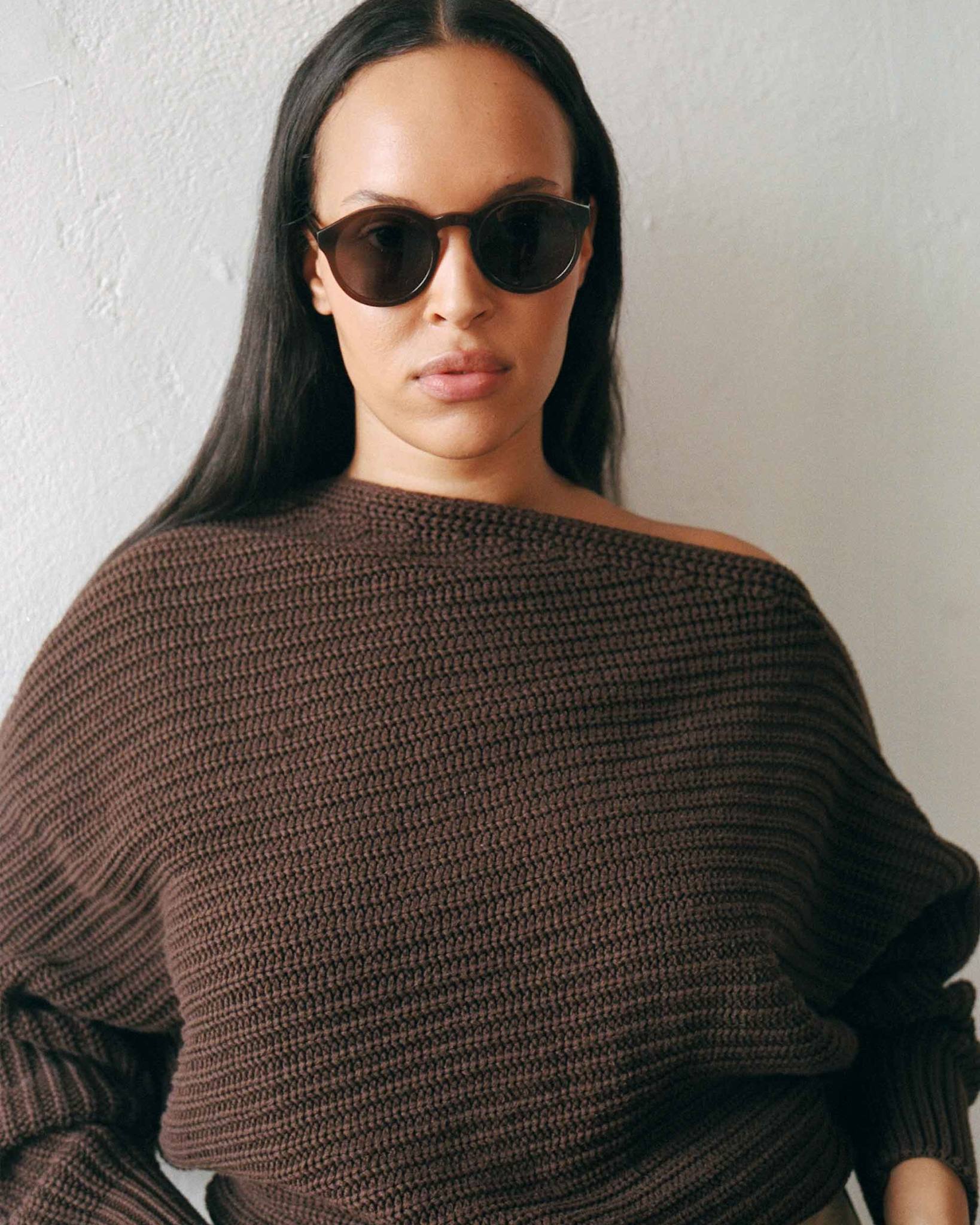 Barstow Chocolate - grey solid lens