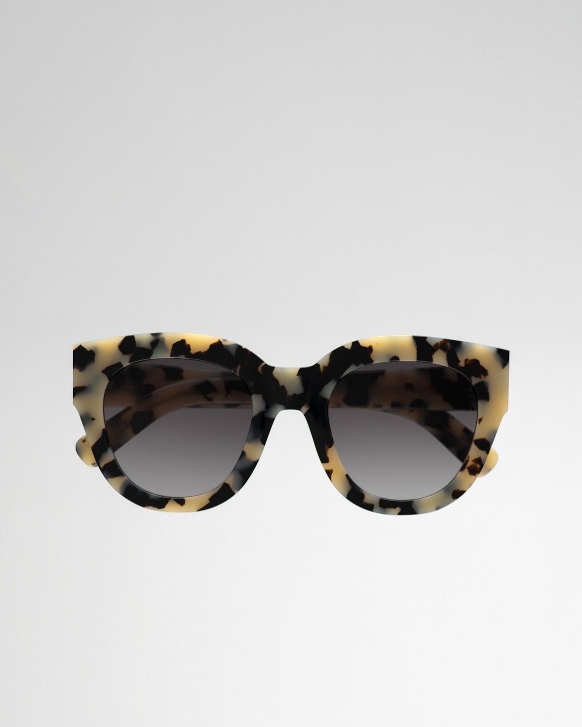 Cleo Black/White havana - grey gradient lens