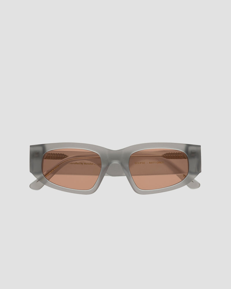 Eclipse matt Grey - orange solid lens