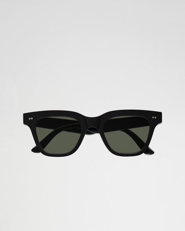 Ellis Black - green solid lens