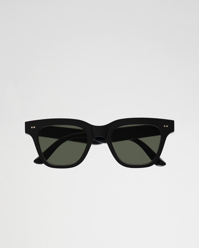 Ellis Black - green solid lens