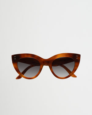 June Amber - grey gradient lens