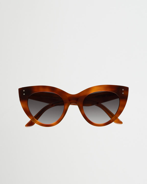 June Amber - grey gradient lens