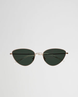 Luna Gold - green solid lens