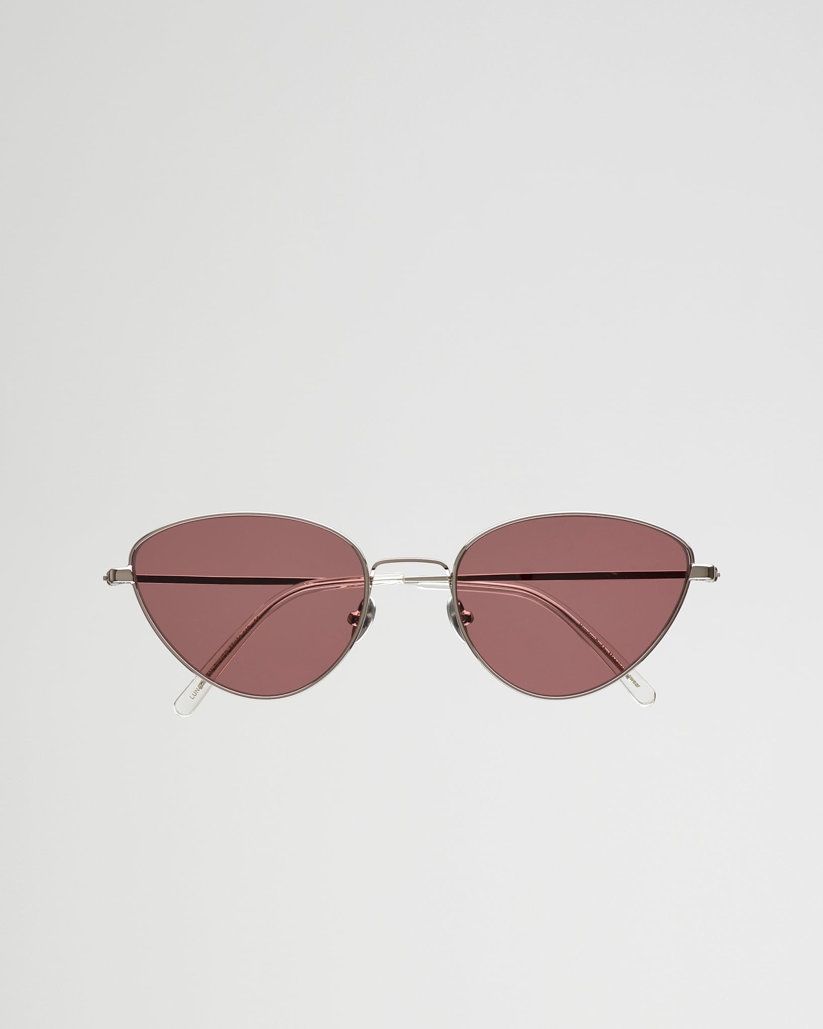 Luna Silver - pink solid lens