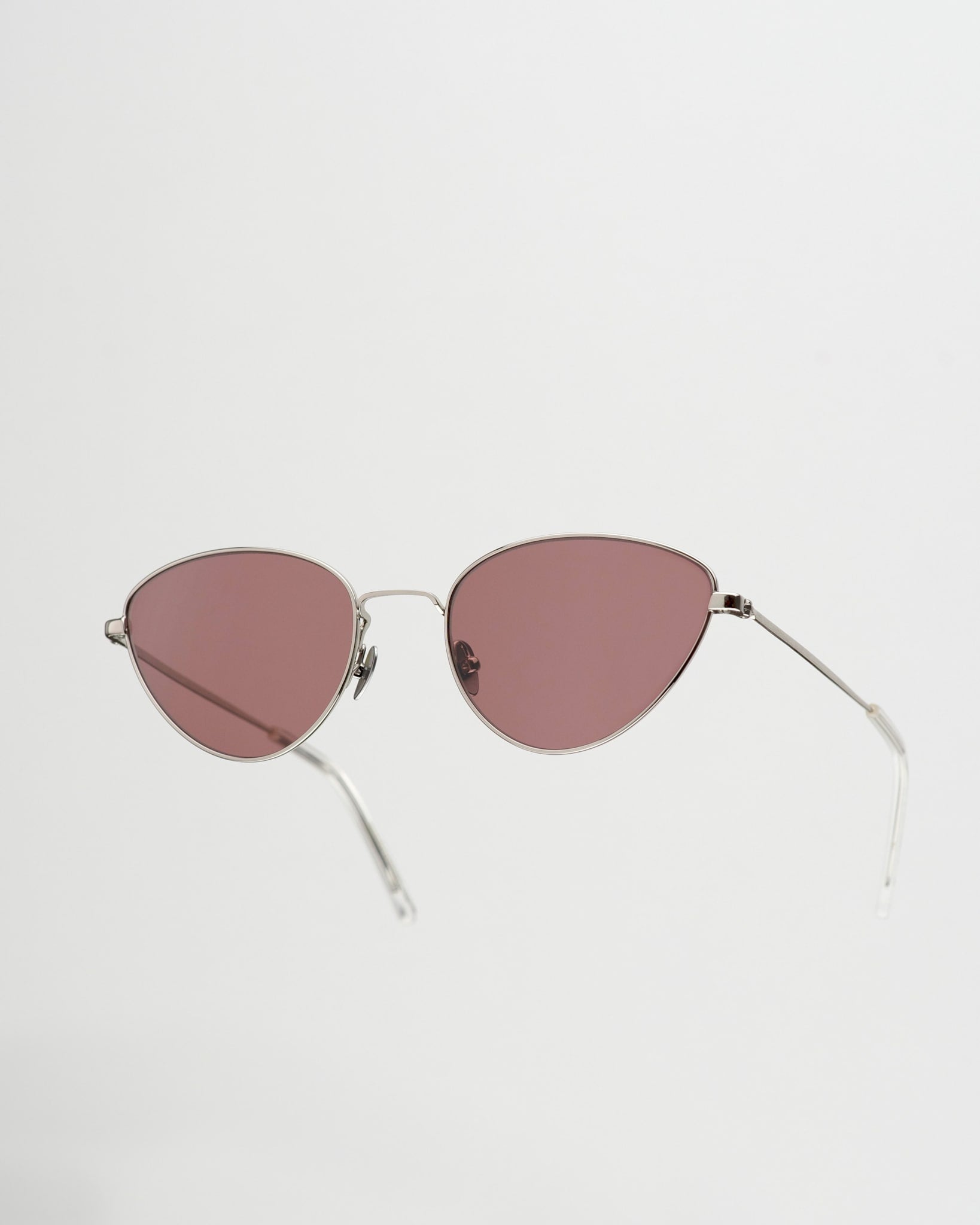 Luna Silver - pink solid lens