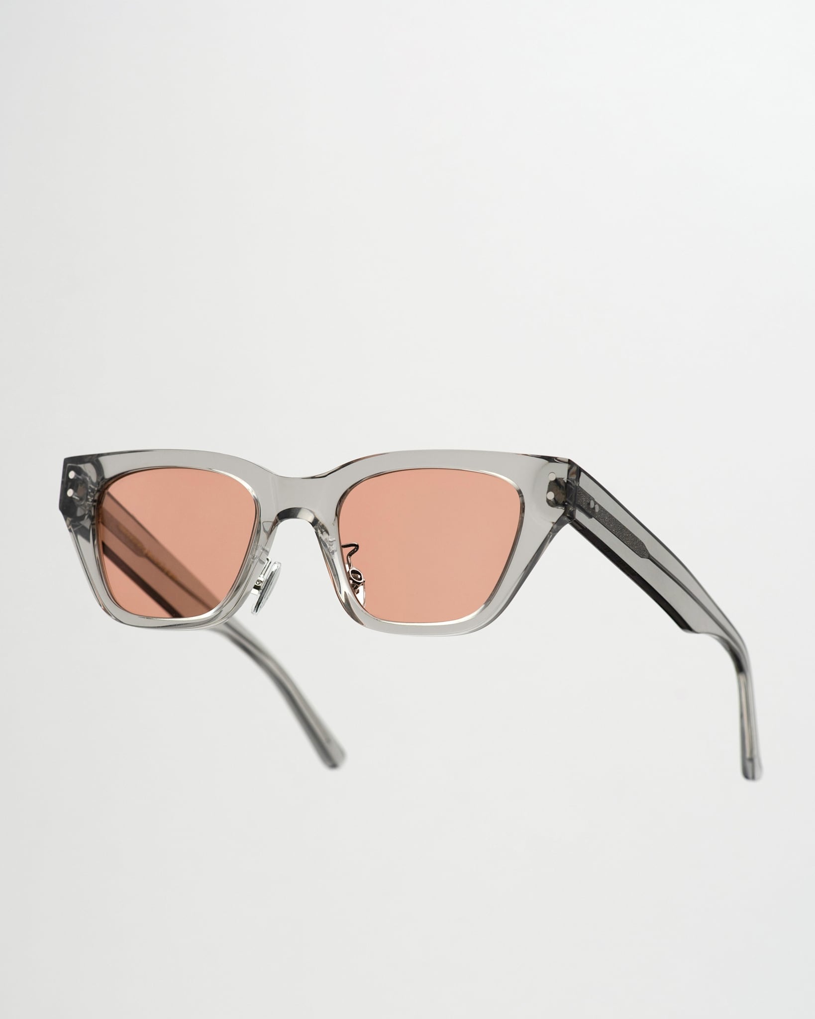 Memphis Grey - orange solid lens