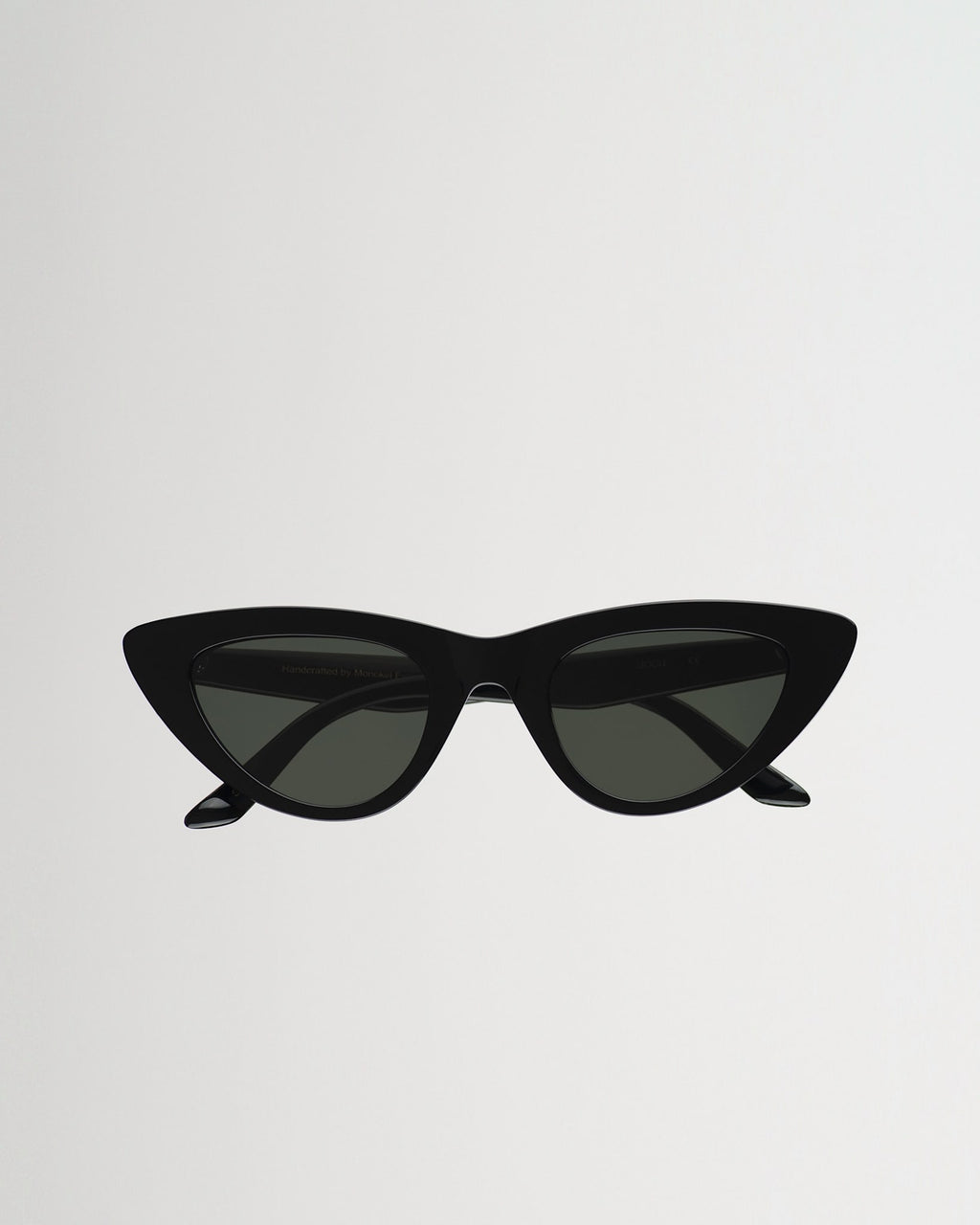 Moon Black - green solid lens