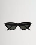 Moon Black - green solid lens