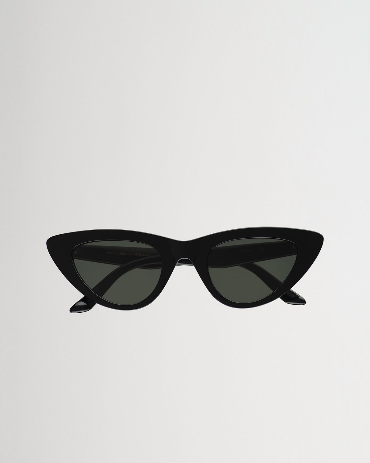Moon Black - green solid lens